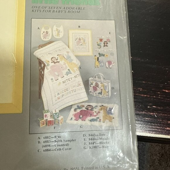 CM Columbia Minerva Crosstitch Sever And Spice Little Friends Birth  unopened - Picture 5 of 6